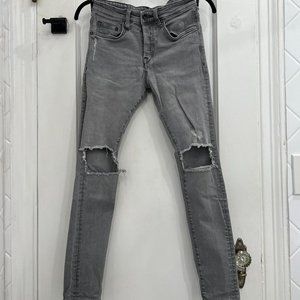 H&M Men's Gray Ripped Jeans